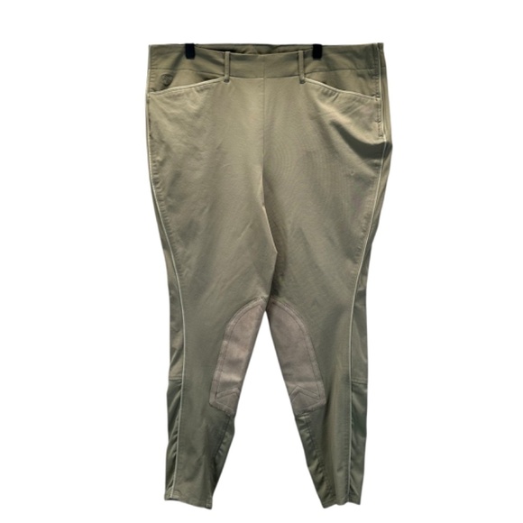 Ariat All Circuit Breeches Women's 36L  Tan Horse riding pants barn equestrian - Picture 1 of 16